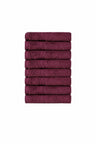 Σετ 8 πετσέτες επισκεπτών Homelovers Organic 30X30 Ploom Purple