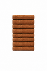 Σετ 8 πετσέτες επισκεπτών Homelovers Organic 30X30 Light Brown