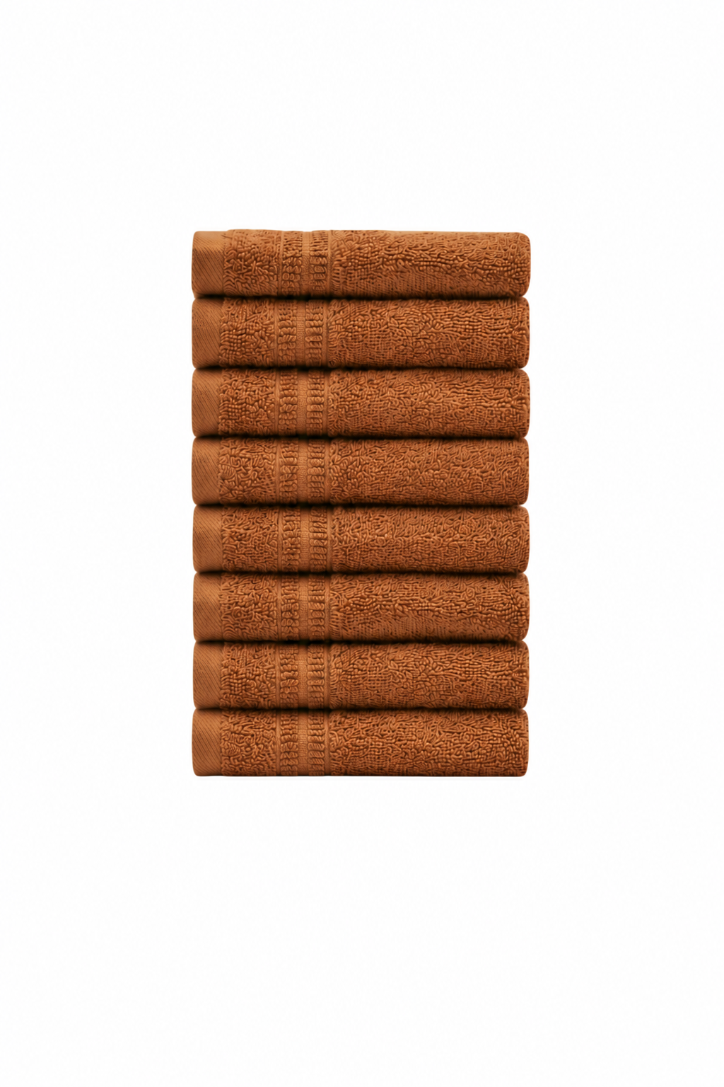 Σετ 8 πετσέτες επισκεπτών Homelovers Organic 30X30 Light Brown