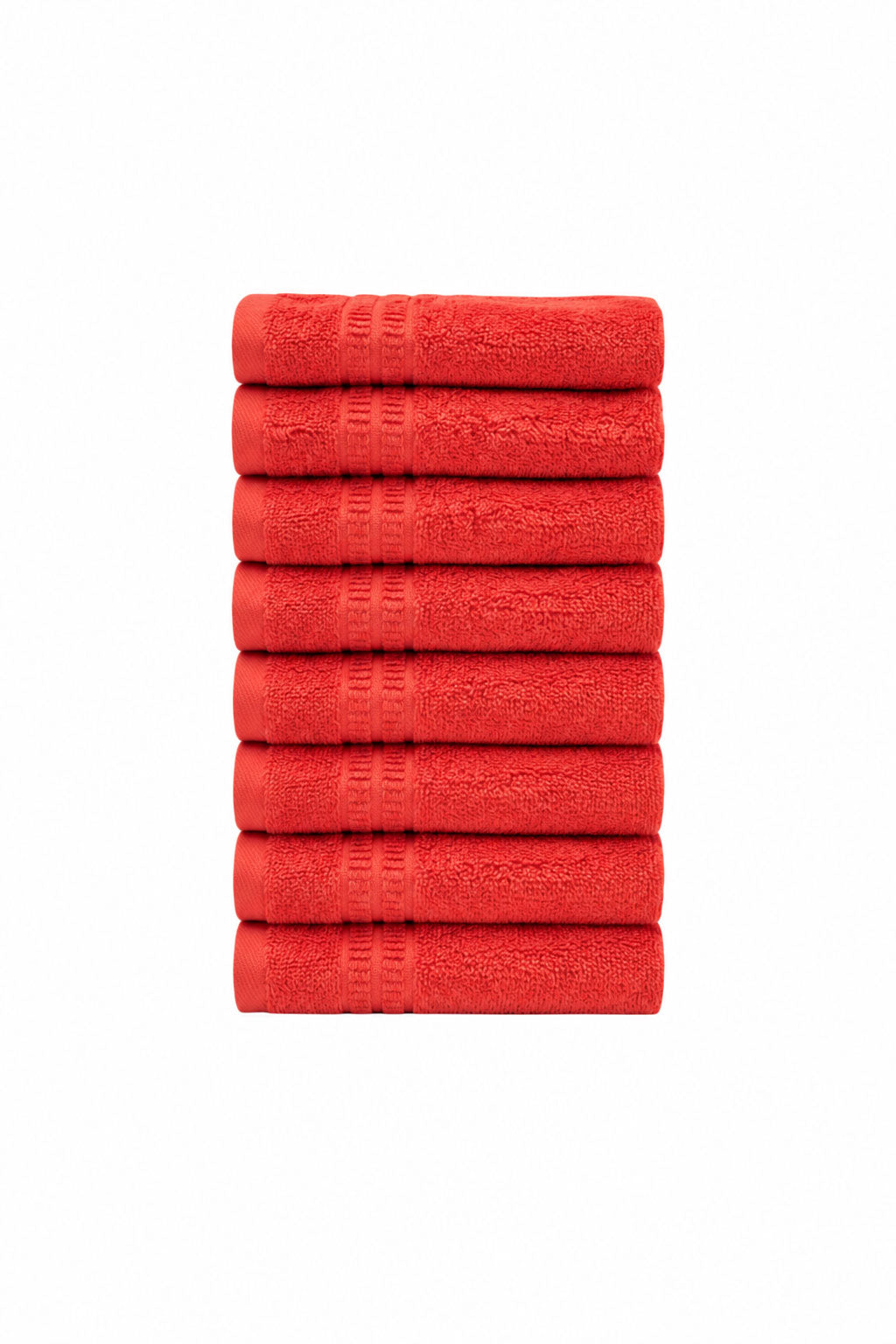 Σετ 8 πετσέτες επισκεπτών Homelovers Organic 30X30 Coral
