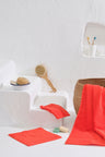 Σετ 8 πετσέτες επισκεπτών Homelovers Organic 30X30 Coral