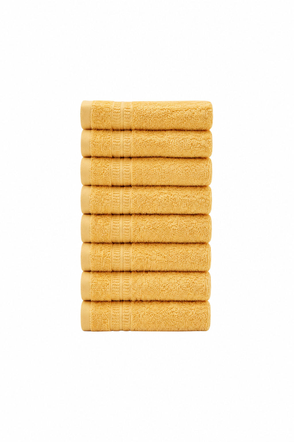 Σετ 8 πετσέτες επισκεπτών Homelovers Organic 30X30 Lemon Drop