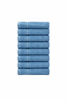 Σετ 8 πετσέτες επισκεπτών Homelovers Organic 30X30 Blue 1007