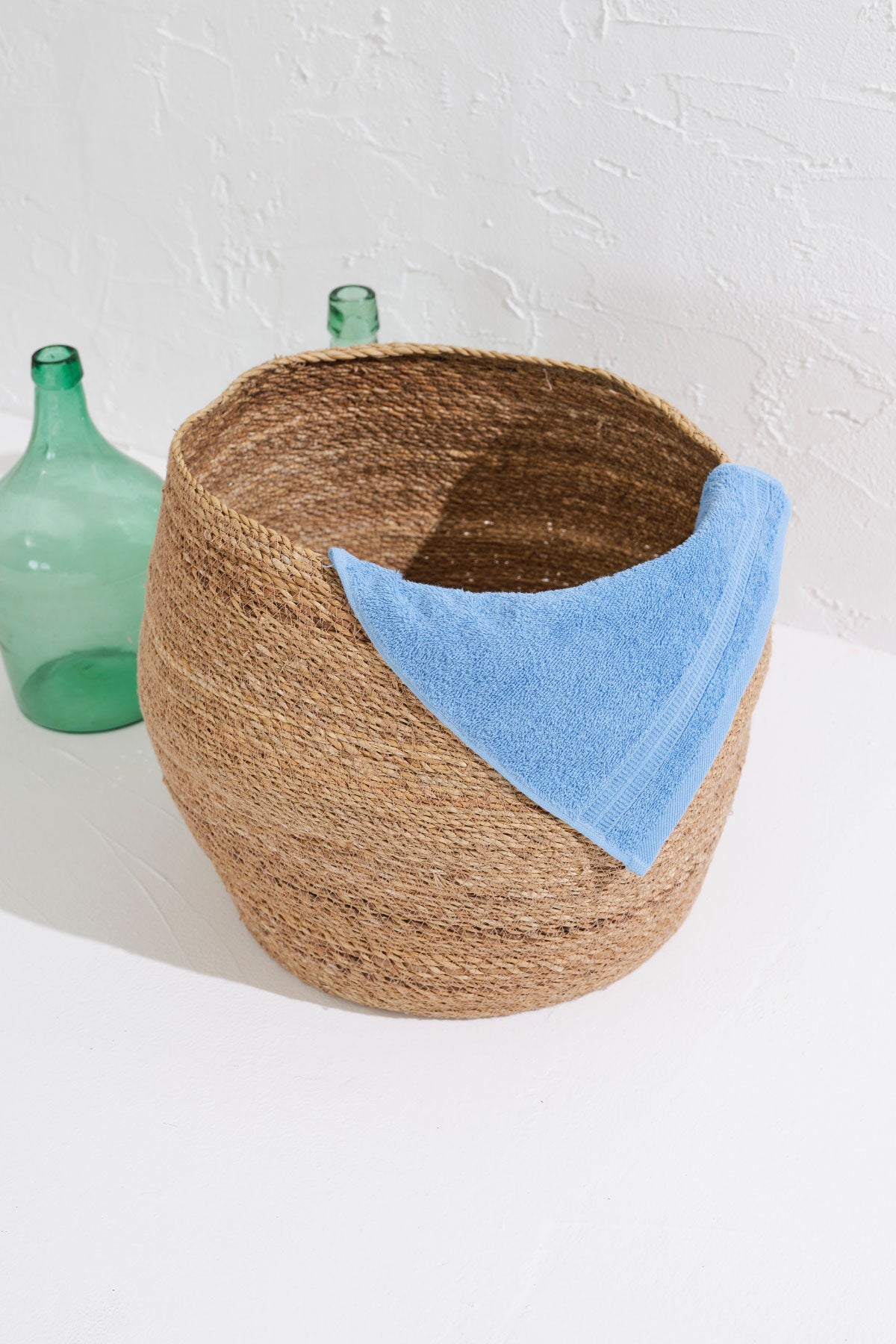 Σετ 8 πετσέτες επισκεπτών Homelovers Organic 30X30 Blue 1007