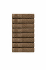 Σετ 8 πετσέτες επισκεπτών Homelovers Organic 30X30 Brown