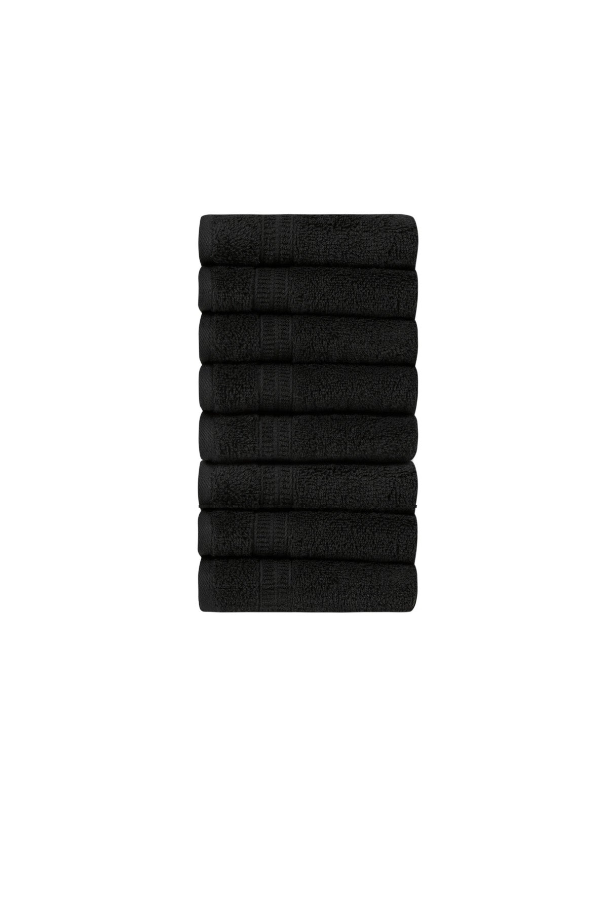 Σετ 8 πετσέτες επισκεπτών Homelovers Organic 30X30 Veniche Charcoal Grey