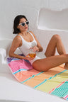 Πετσέτα Θαλάσσης Βαμβακερή με σχέδια Homelovers Organic 90X160 STRIPE