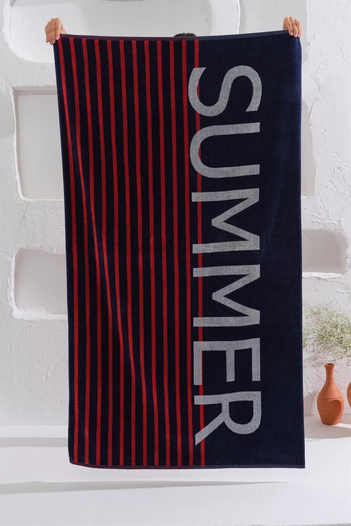 Πετσέτα Θαλάσσης Βαμβακερή με σχέδια Homelovers Organic 90X160 SUMMER LOVE