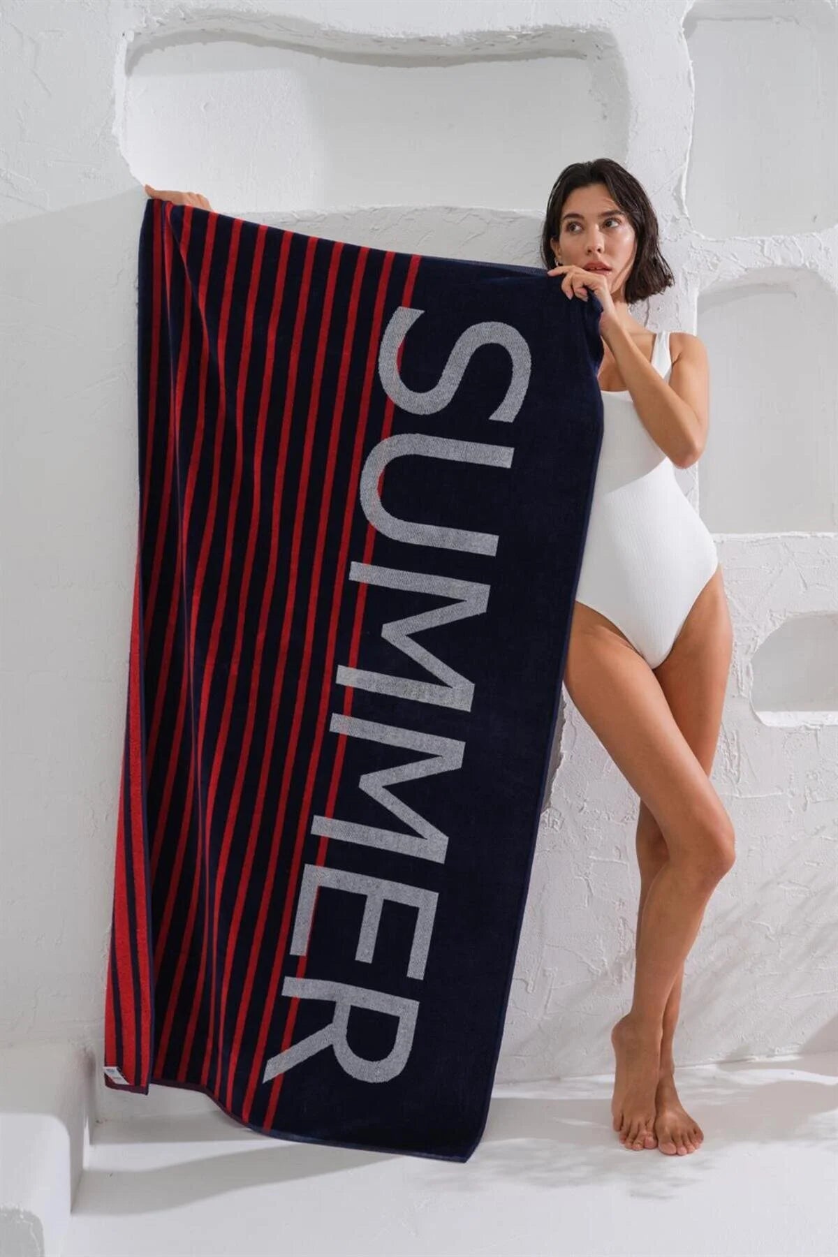 Πετσέτα Θαλάσσης Βαμβακερή με σχέδια Homelovers Organic 90X160 SUMMER LOVE