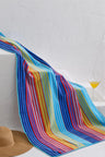 Πετσέτα Θαλάσσης Βαμβακερή με σχέδια Homelovers Organic 75X150 BLUE