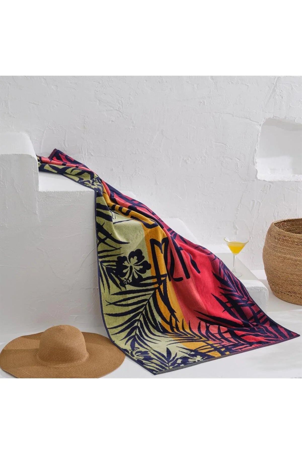 Πετσέτα Θαλάσσης Βαμβακερή με σχέδια Homelovers Organic 75X150 SUMMER