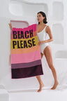 Πετσέτα Θαλάσσης Βαμβακερή με σχέδια Homelovers Organic 75X150 BEACH PLEASE