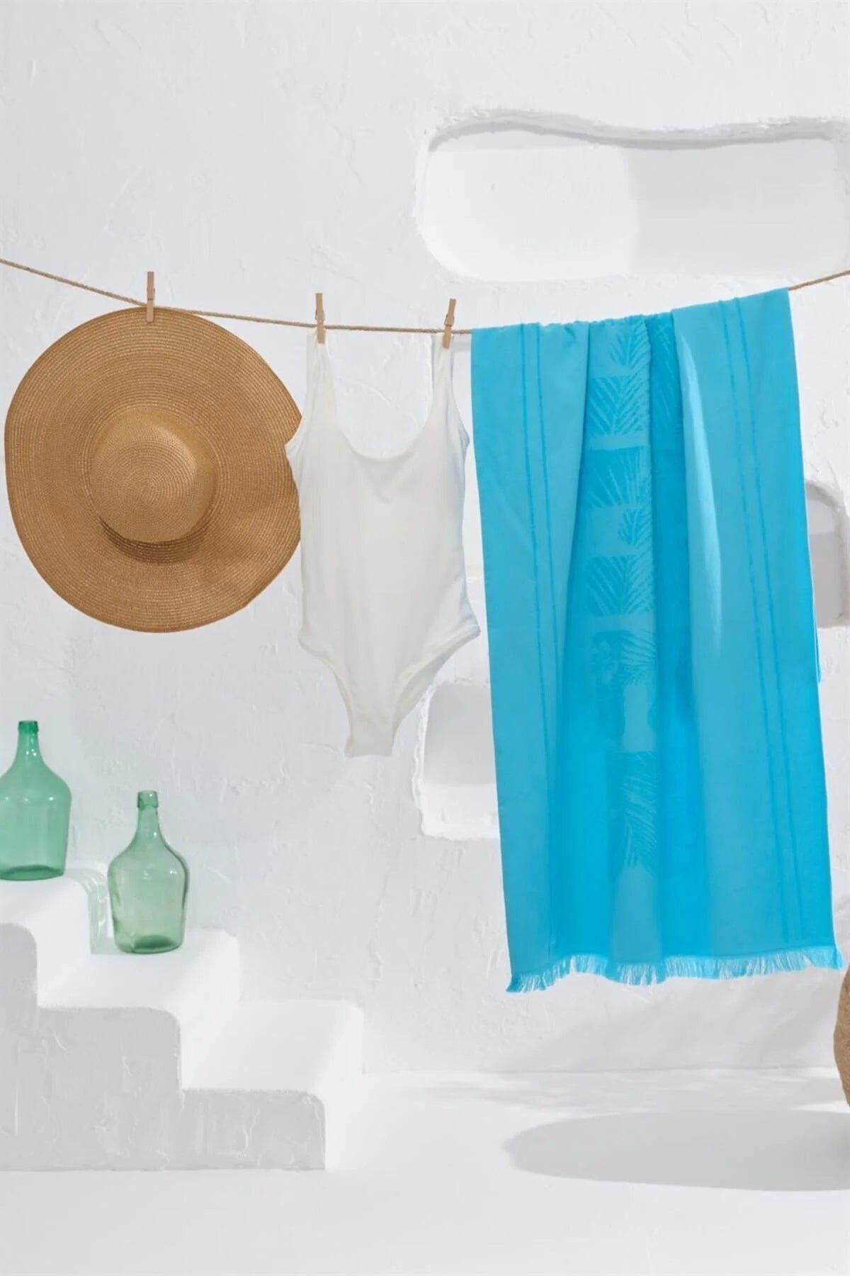 Πετσέτα Θαλάσσης Βαμβακερή με σχέδια Homelovers Organic 75X150 PIESTA