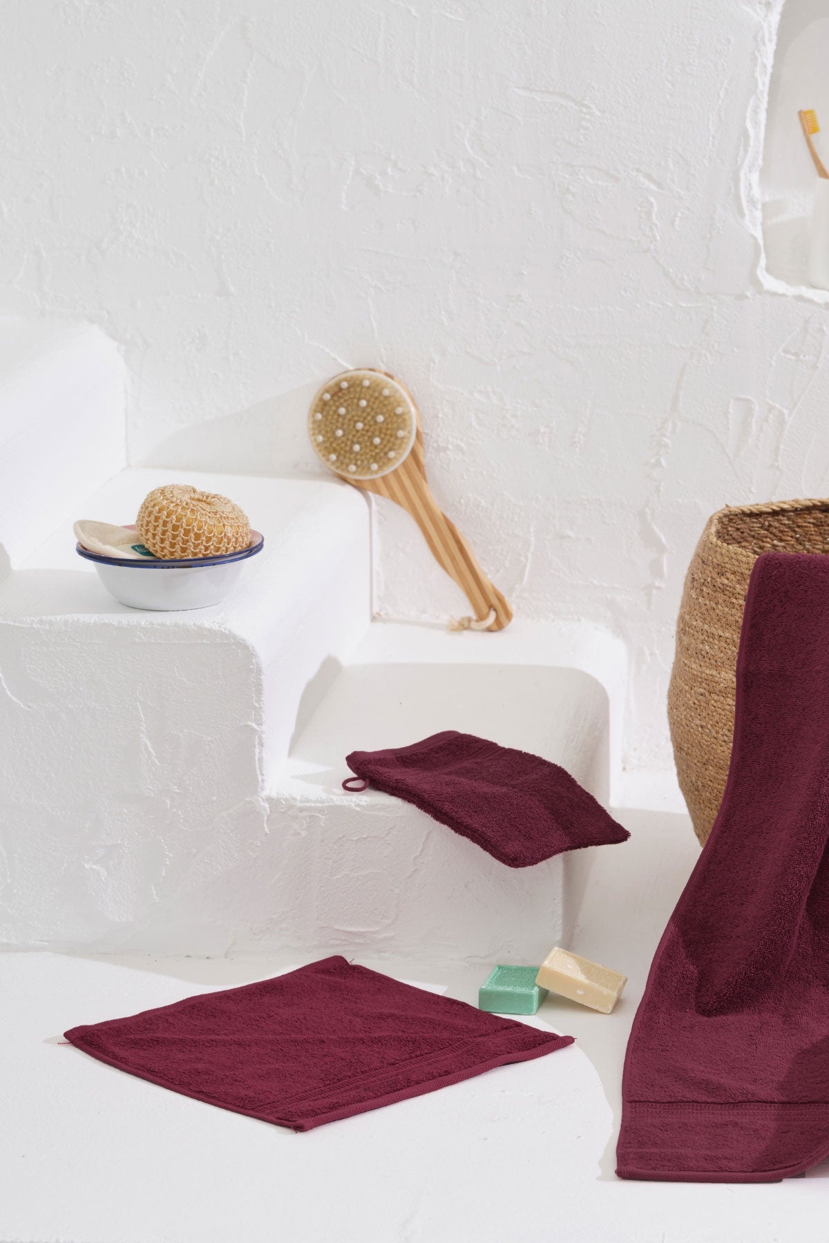 Πετσέτες Μπάνιου Homelovers Βαμβακερές Organic 500gsm Plum Purple