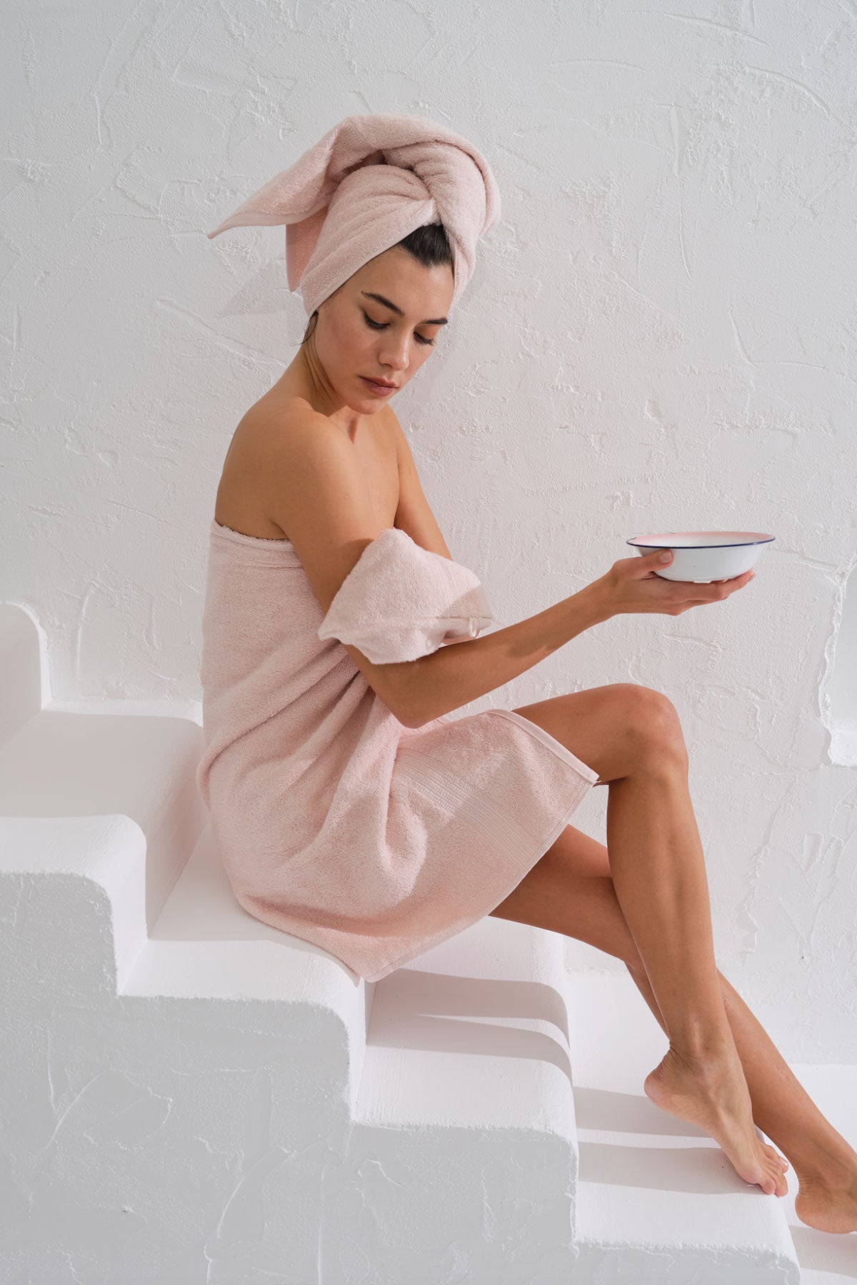 Πετσέτες Μπάνιου Homelovers Βαμβακερές Organic 500gsm Crystal Pink