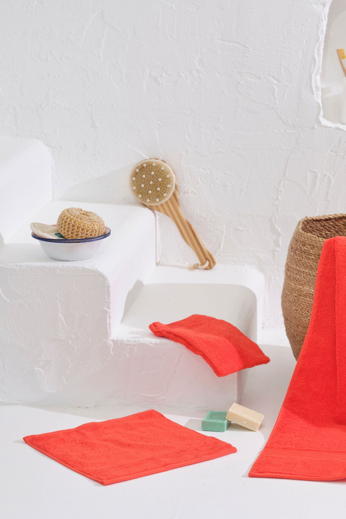 Πετσέτες Μπάνιου Homelovers Βαμβακερές Organic 500gsm Coral