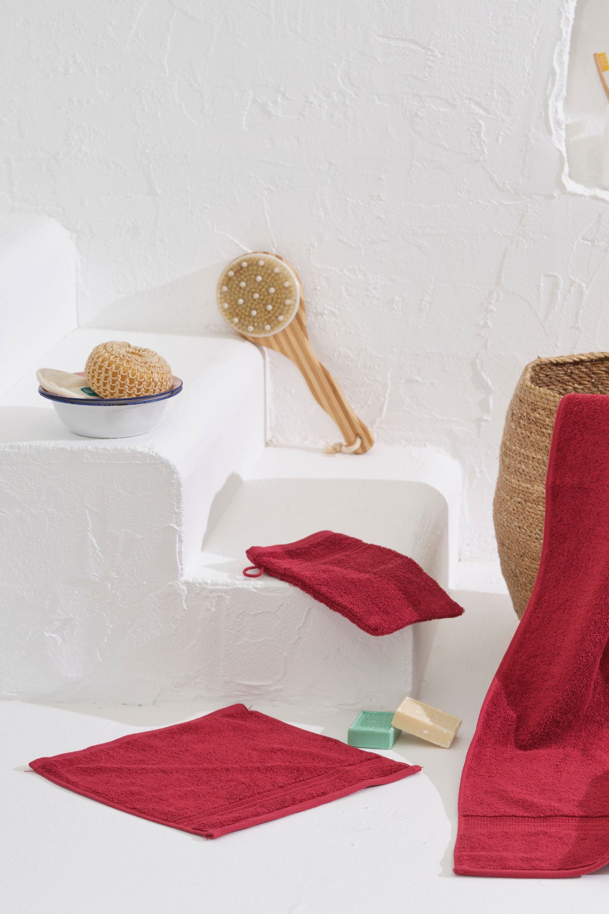 Πετσέτες Μπάνιου Homelovers Βαμβακερές Organic 500gsm Bright Red