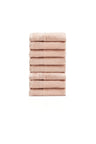 Σετ 8 πετσέτες επισκεπτών Homelovers Organic 30X30 Crystal Pink