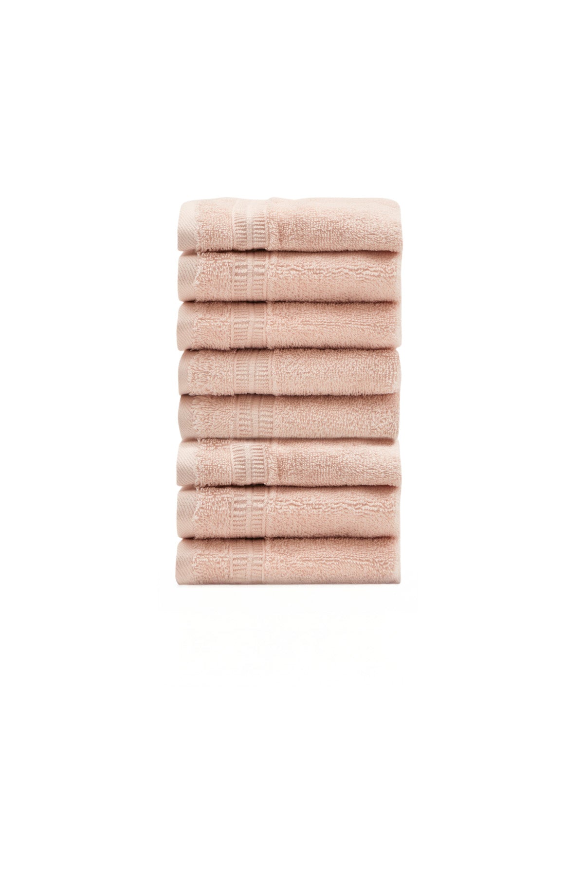 Σετ 8 πετσέτες επισκεπτών Homelovers Organic 30X30 Crystal Pink