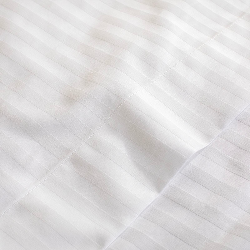 Σεντόνι Β300 Cotton ΑΙΓΑΙΟΝ HOTEL STRIPES Λευκό White