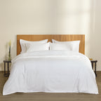 Παπλωματοθήκη Β300 Cotton ΑΙΓΑΙΟΝ HOTEL STRIPES Λευκή White