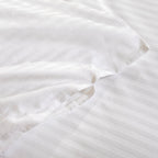 Παπλωματοθήκη Β300 Cotton ΑΙΓΑΙΟΝ HOTEL STRIPES Λευκή White