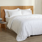 Μαξιλαροθήκη Oxford Β300 Cotton ΑΙΓΑΙΟΝ HOTEL STRIPES Λευκή White
