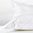 Μαξιλαροθήκη Oxford Β300 Cotton ΑΙΓΑΙΟΝ HOTEL STRIPES Λευκή White