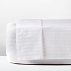 Σεντόνι Β300 Cotton ΑΙΓΑΙΟΝ HOTEL STRIPES Λευκό White