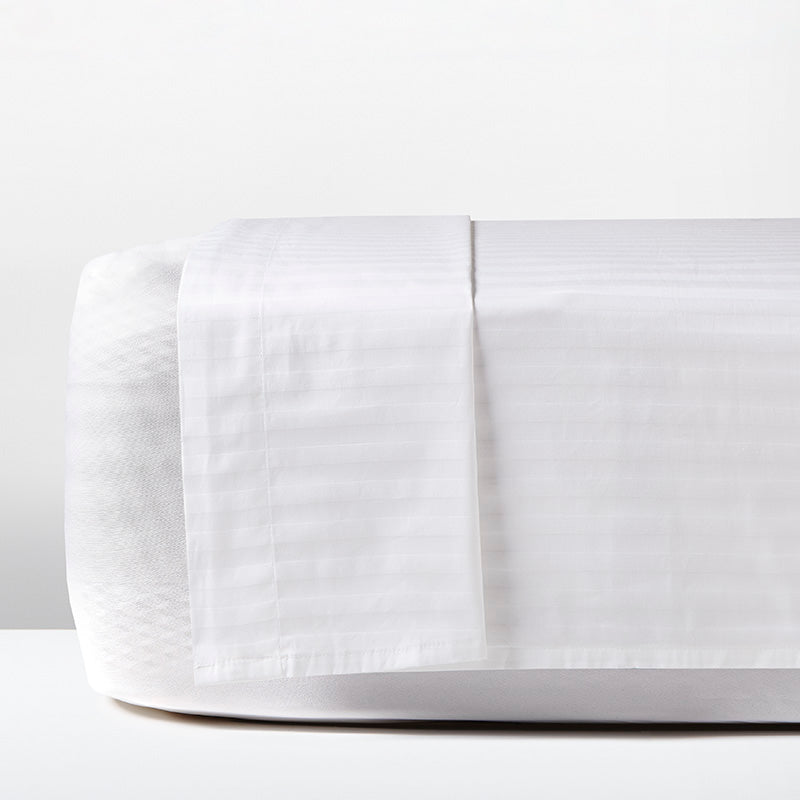 Σεντόνι Β300 Cotton ΑΙΓΑΙΟΝ HOTEL STRIPES Λευκό White