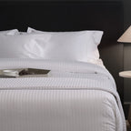 Σεντόνι Β300 Cotton ΑΙΓΑΙΟΝ HOTEL STRIPES Λευκό White