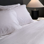 Μαξιλαροθήκη Β300 Cotton ΑΙΓΑΙΟΝ HOTEL STRIPES Λευκή White